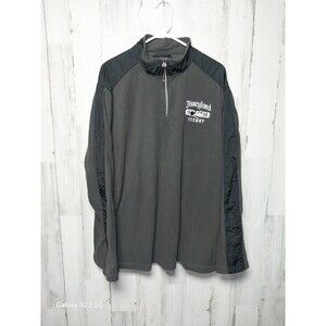 Disneyland Resort Mickey Mouse Mens Black Gray Fleece Jacket sz XXL